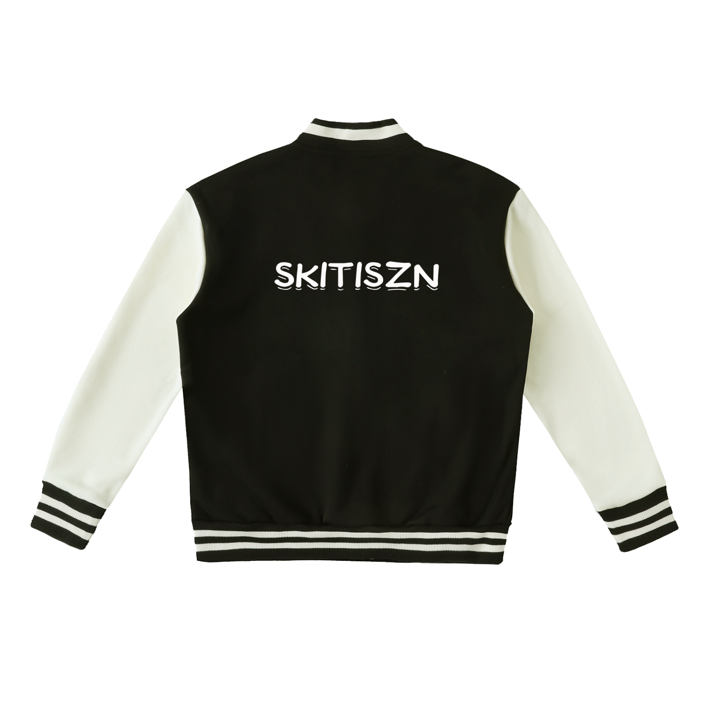 Skitiszn Rock and Roll Fleeced Varsity Jacket