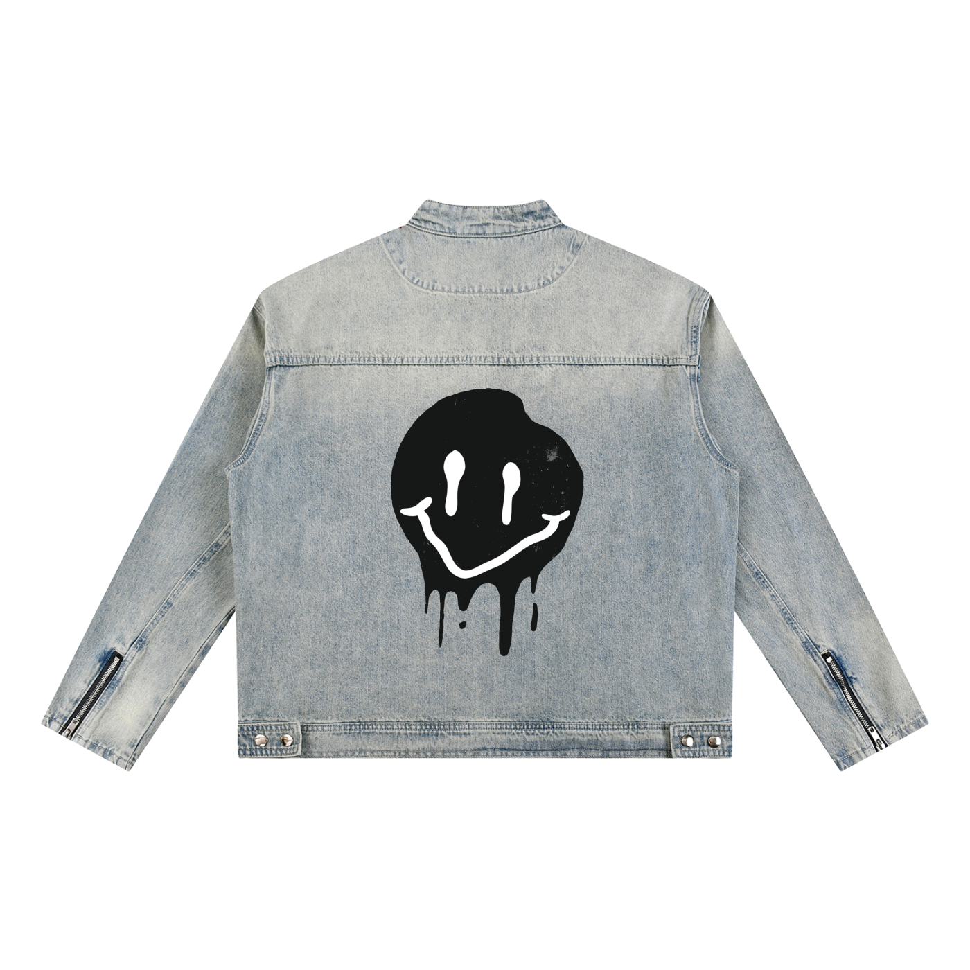 Skitiszn Vintage Wash Zip Denim Jacket