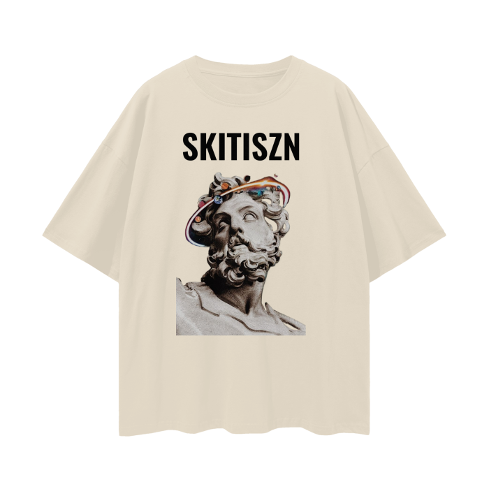 Skitiszn Skitiology Deluxe Edition Deep Drop Shoulder Tee - 190 GSM