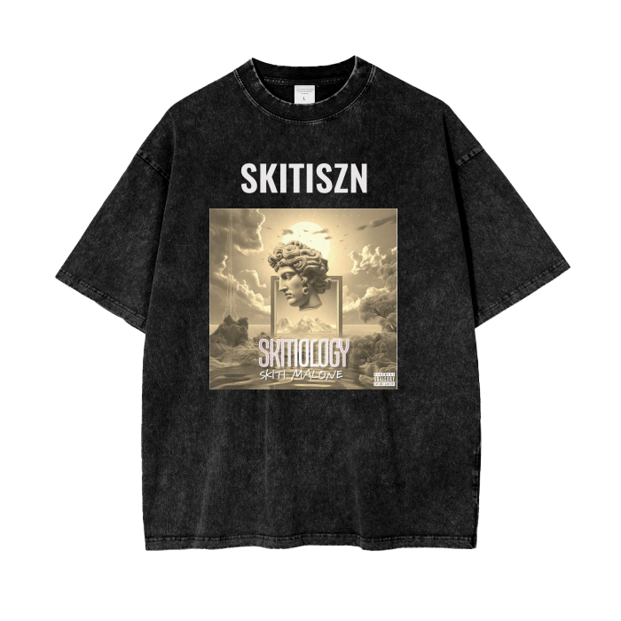 Skitiszn Black Skitiology Merch T Shirt