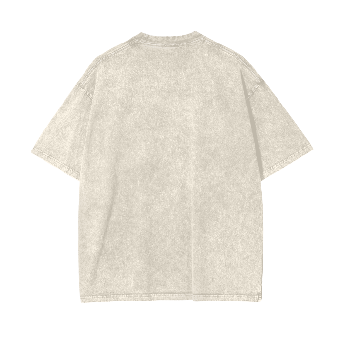 Skitiszn Skitiology Acid Wash Oversize T-Shirt - 250 GSM