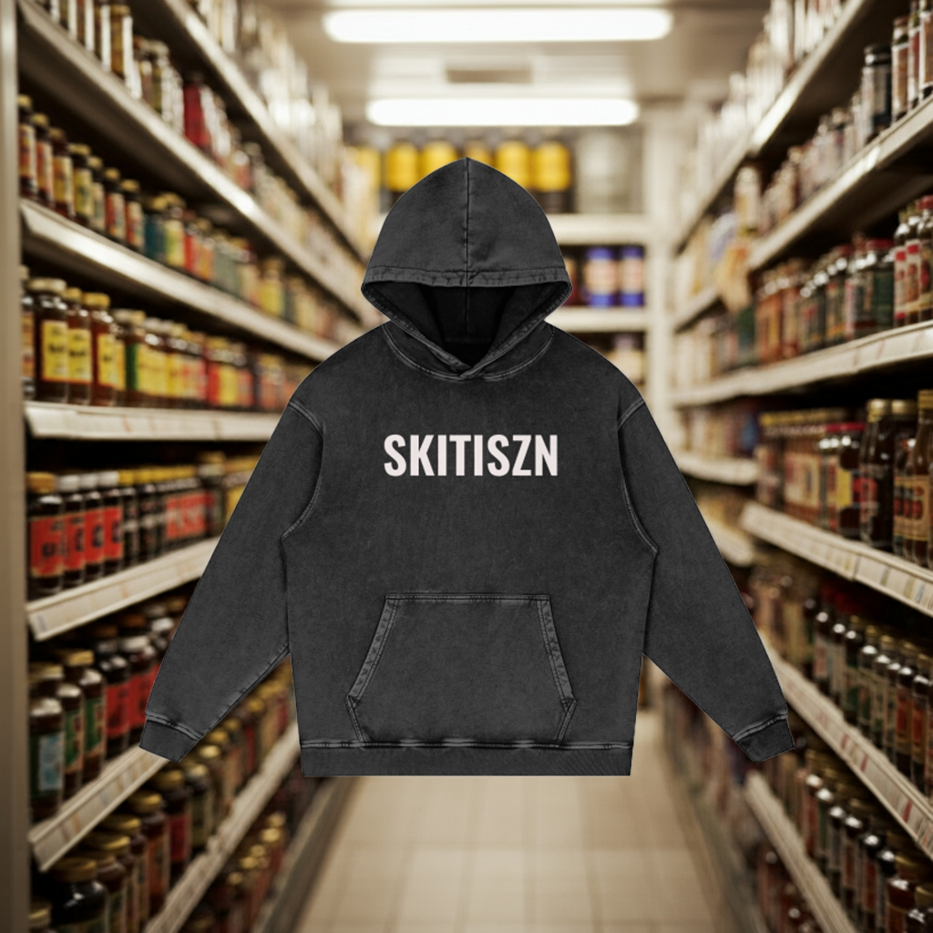 Skitiszn Black Fade Oversize Hoodie - 420 GSM